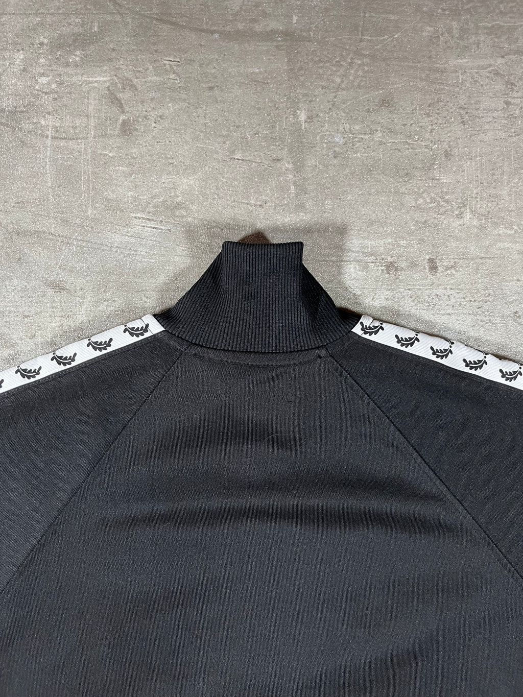 Fred Perry Vintage Trainingsjacke Taped Schwarz S