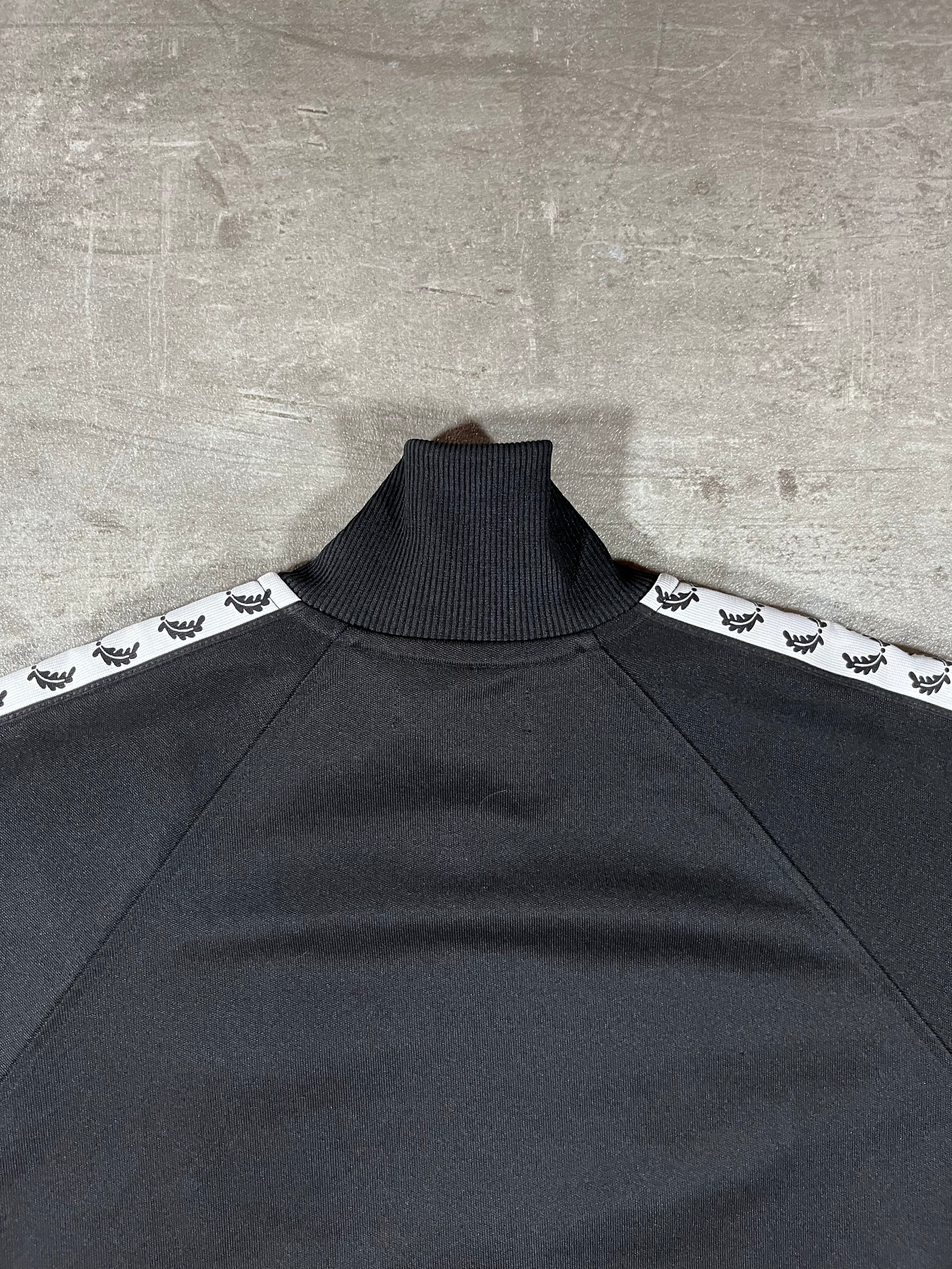 Fred Perry Vintage Trainingsjacke Taped Schwarz S