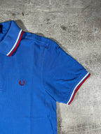 Fred Perry Poloshirt Blau/ Weiß/ Rot XS