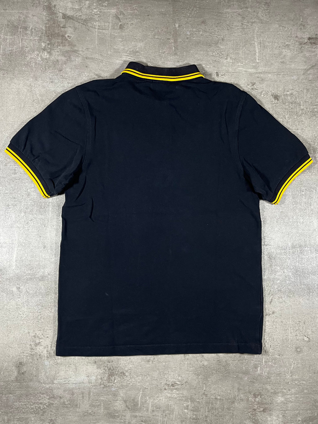 Fred Perry Poloshirt Schwarz/ Gelb M