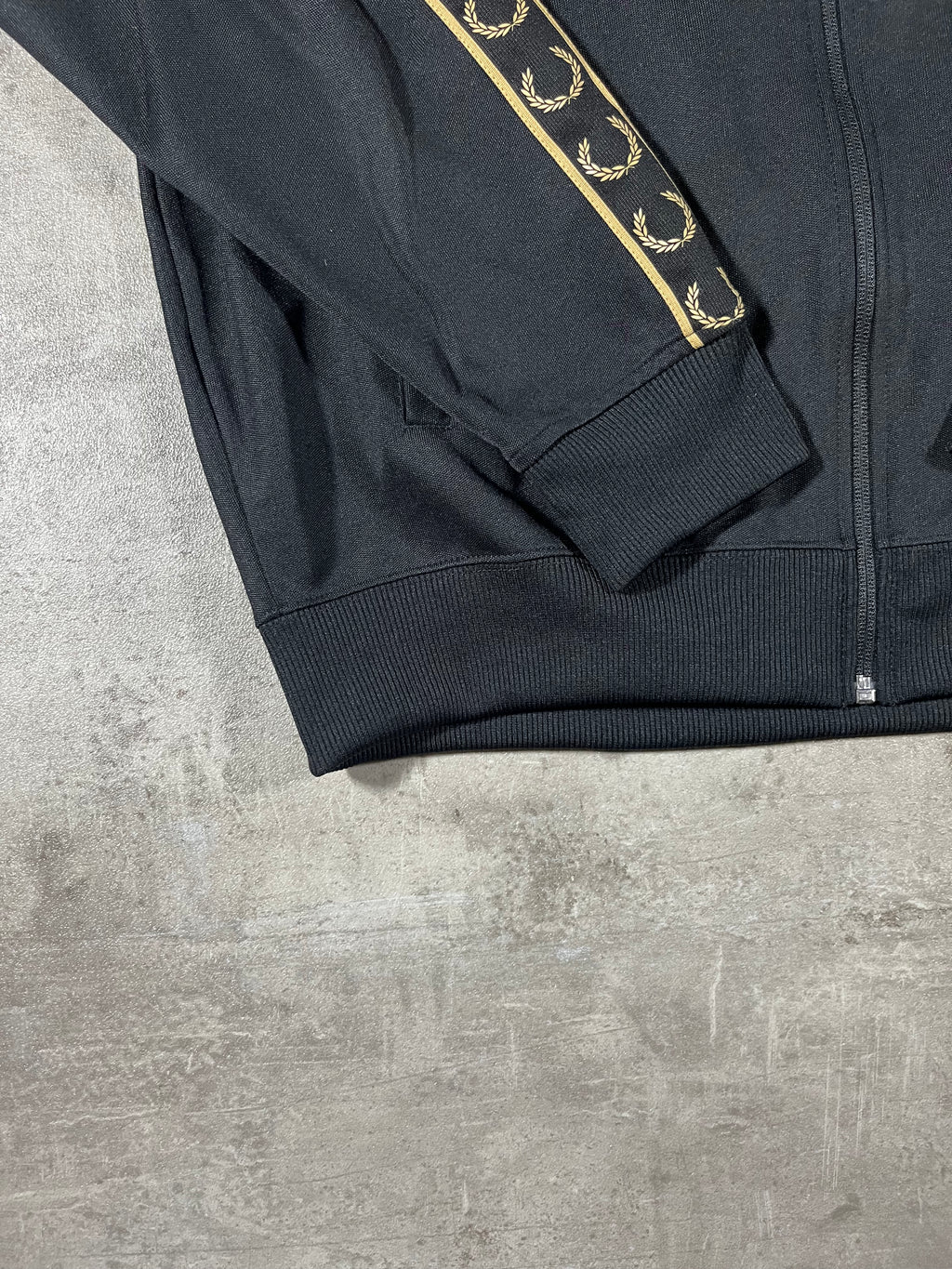 Fred Perry Trainingsjacke Schwarz/ Gold L