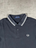 Fred Perry Poloshirt Schwarz/ Weiß XL