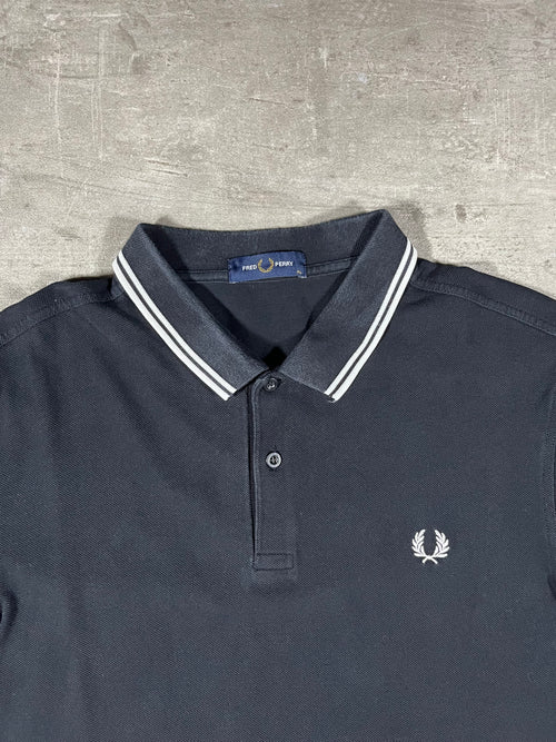 Fred Perry Poloshirt Schwarz/ Weiß XL