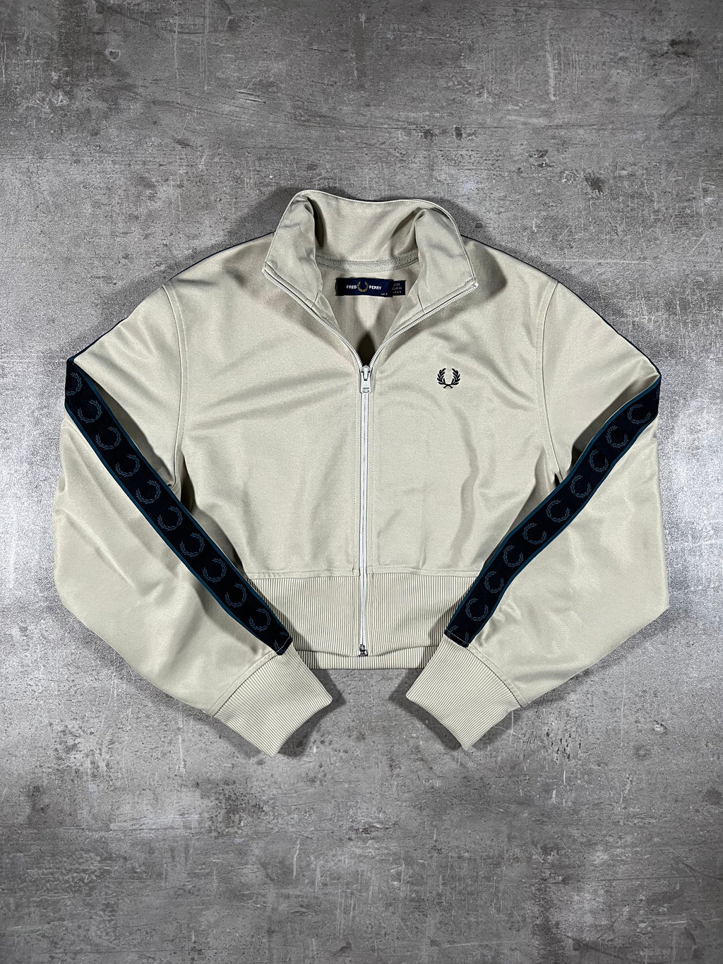 Fred Perry Trainingsjacke Cropped Beige S