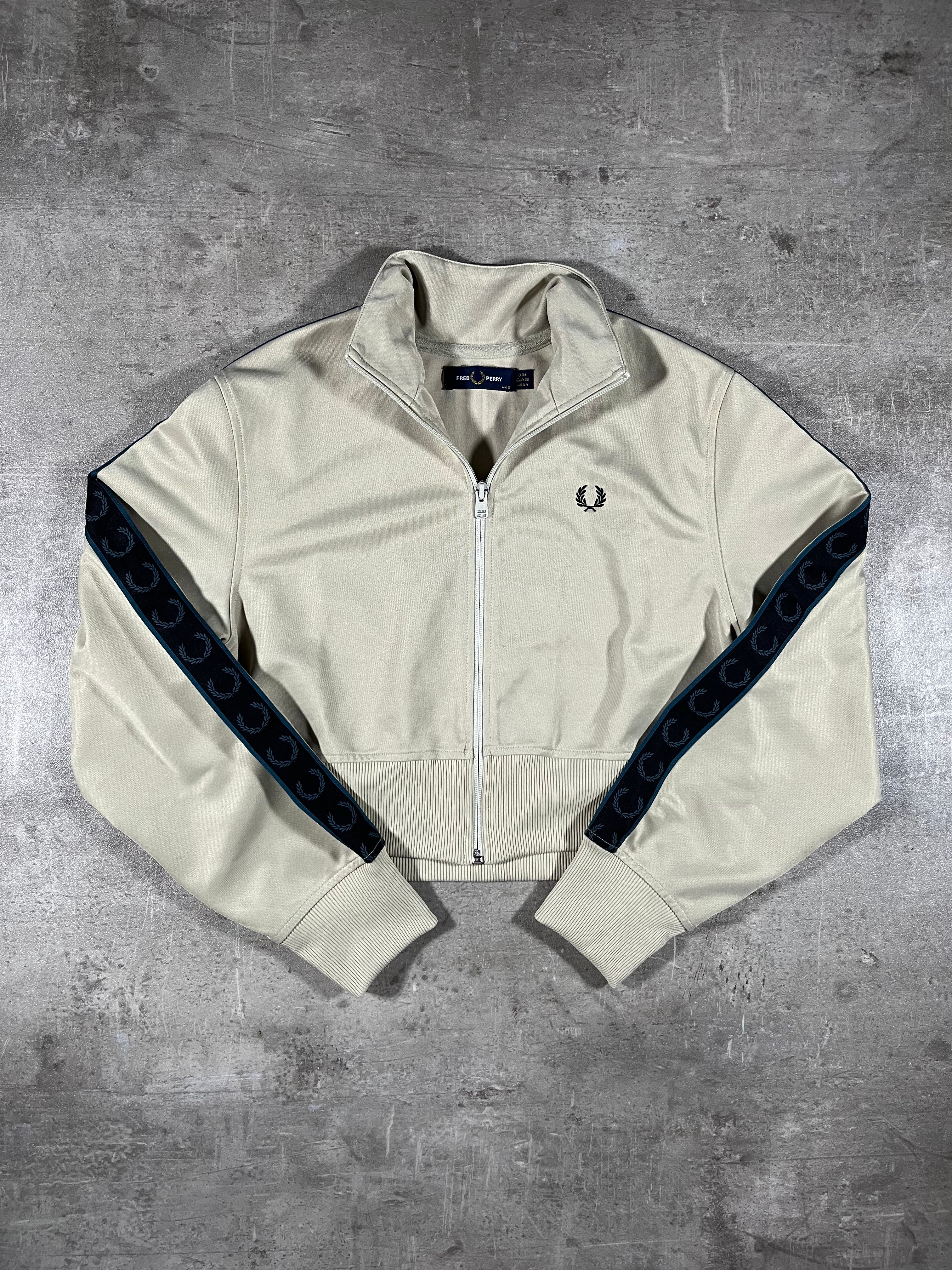 Fred Perry Trainingsjacke Cropped Beige S