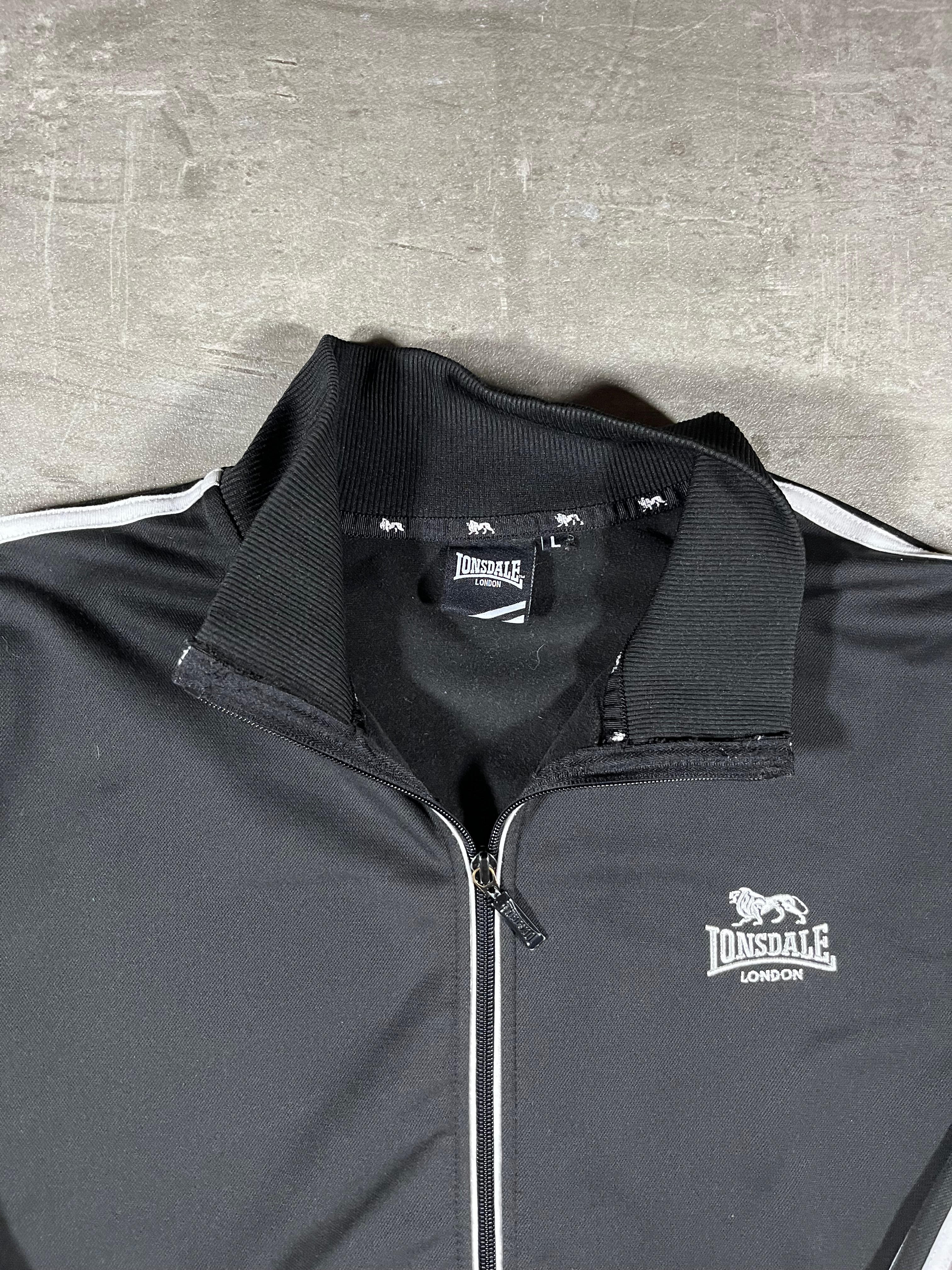 Lonsdale Trainingsjacke Taped Schwarz L