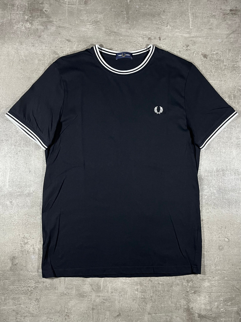 Fred Perry T-shirt Schwarz/ Weiß M