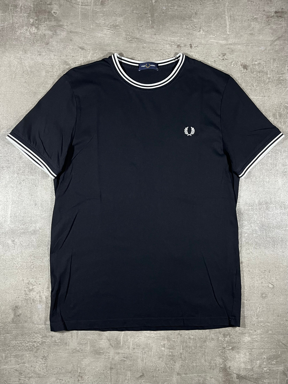 Fred Perry T-shirt Schwarz/ Weiß M