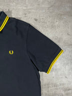Fred Perry Poloshirt Schwarz/ Gelb XL