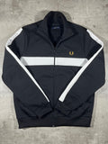 Fred Perry Trainingsjacke Taped Schwarz/ Weiß L