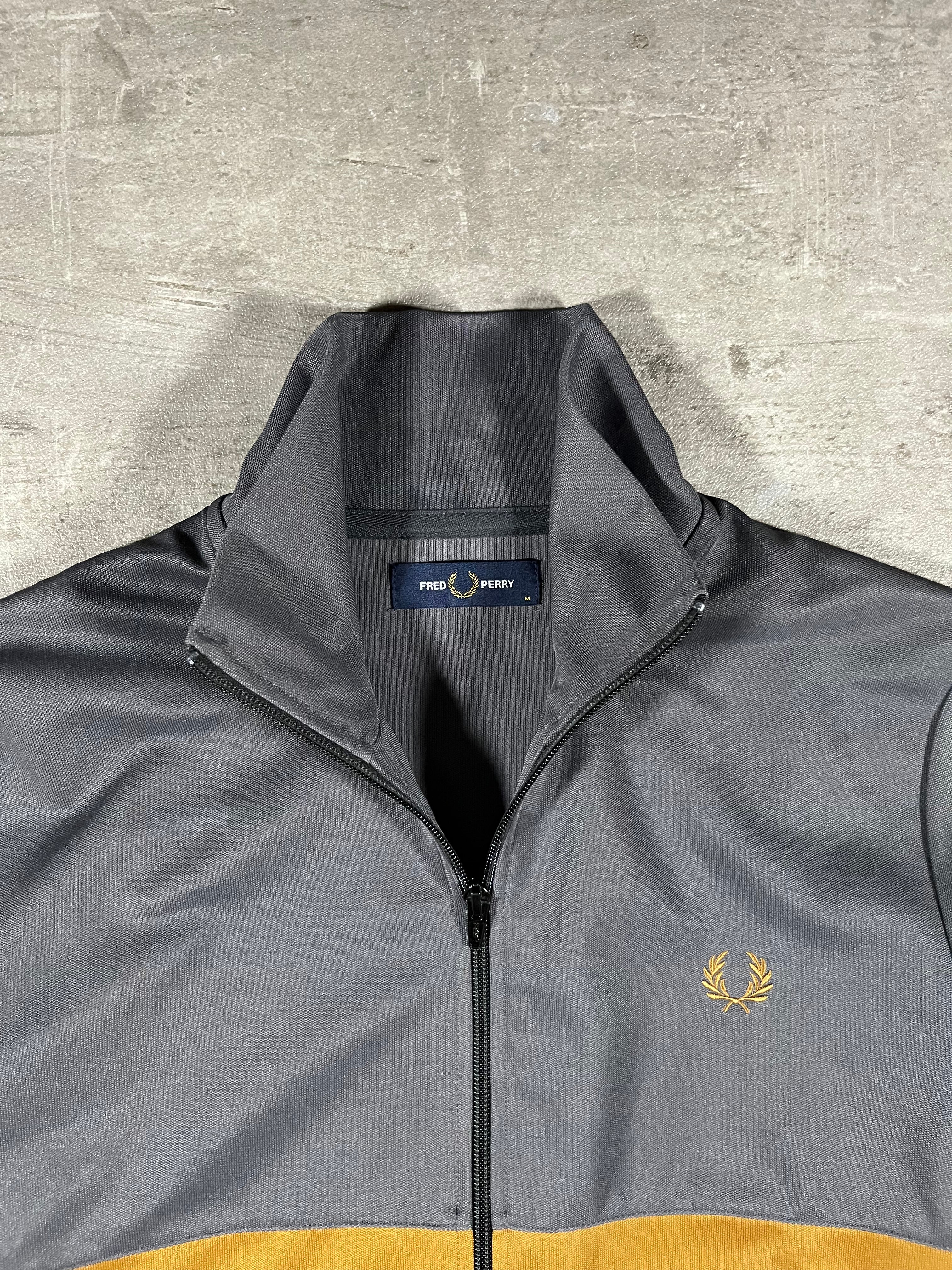 Fred Perry Trainingsjacke Schwarz/ Gold/ Grau M