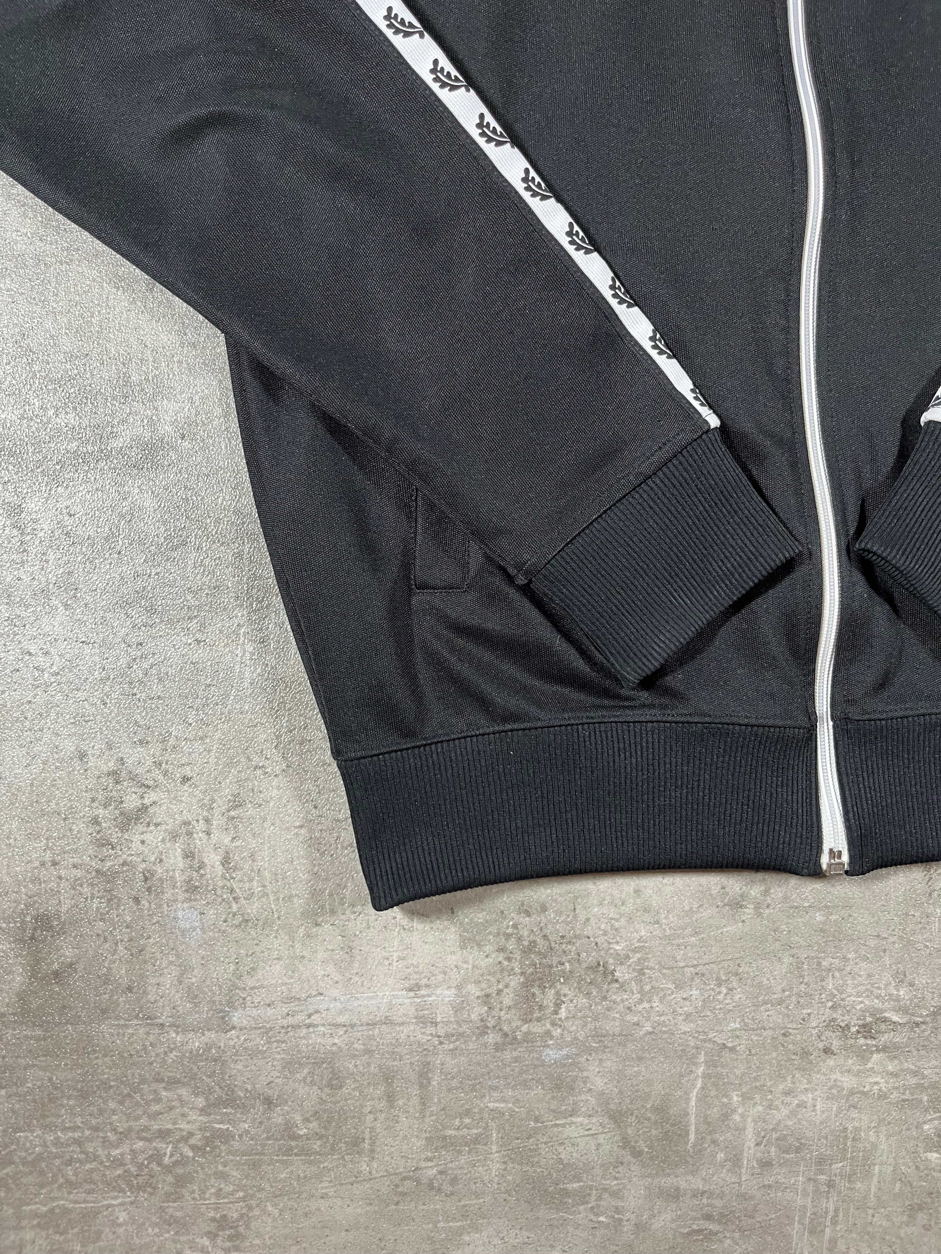 Fred Perry Vintage Trainingsjacke Taped Schwarz S