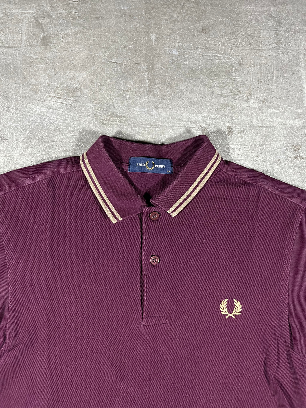 Fred Perry Poloshirt Bordeaux XS