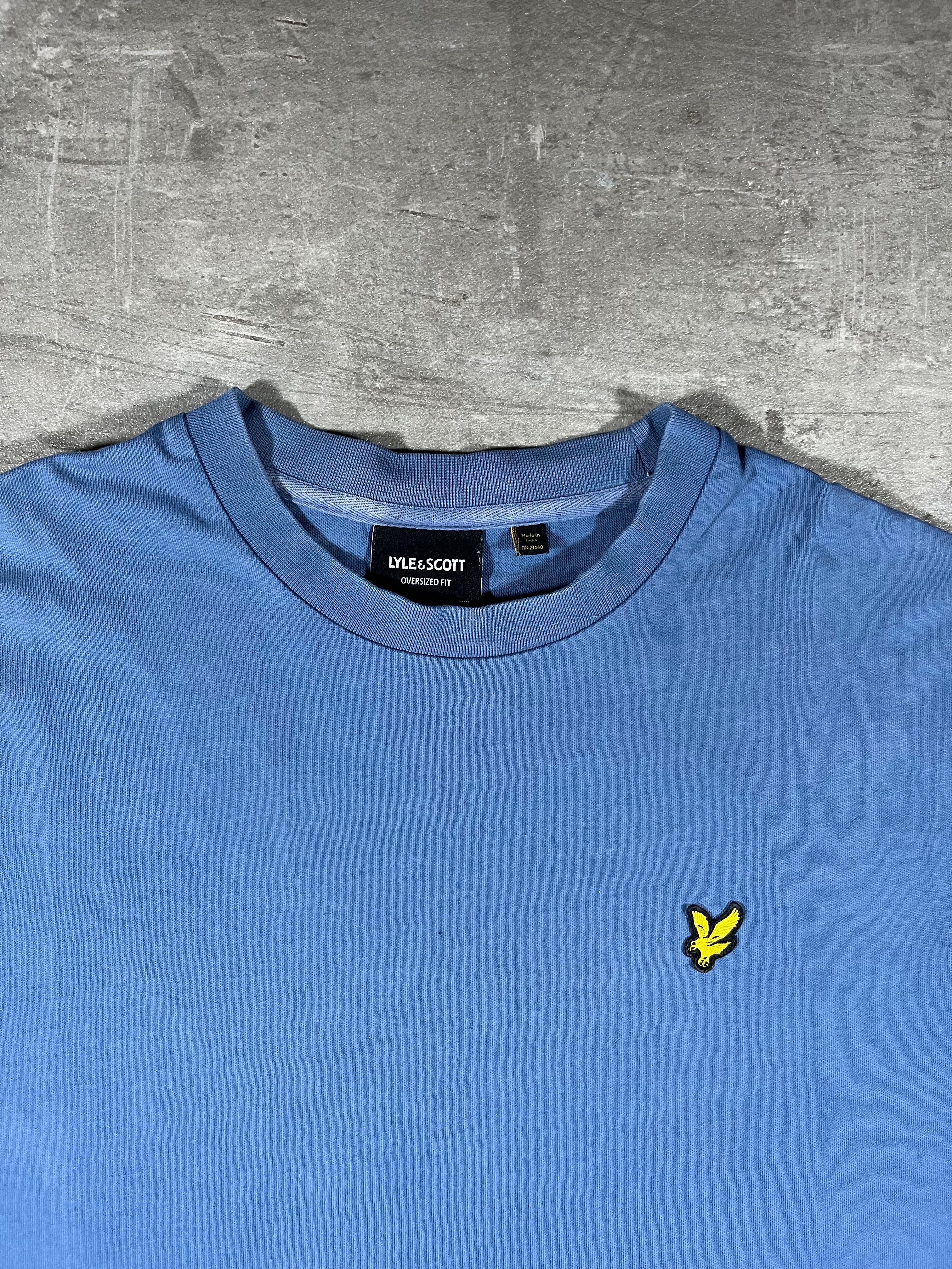 Lyle & Scott T-shirt Ski Scotland Hellblau Oversized M