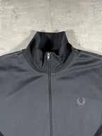 Fred Perry Trainingsjacke Taped Schwarz L