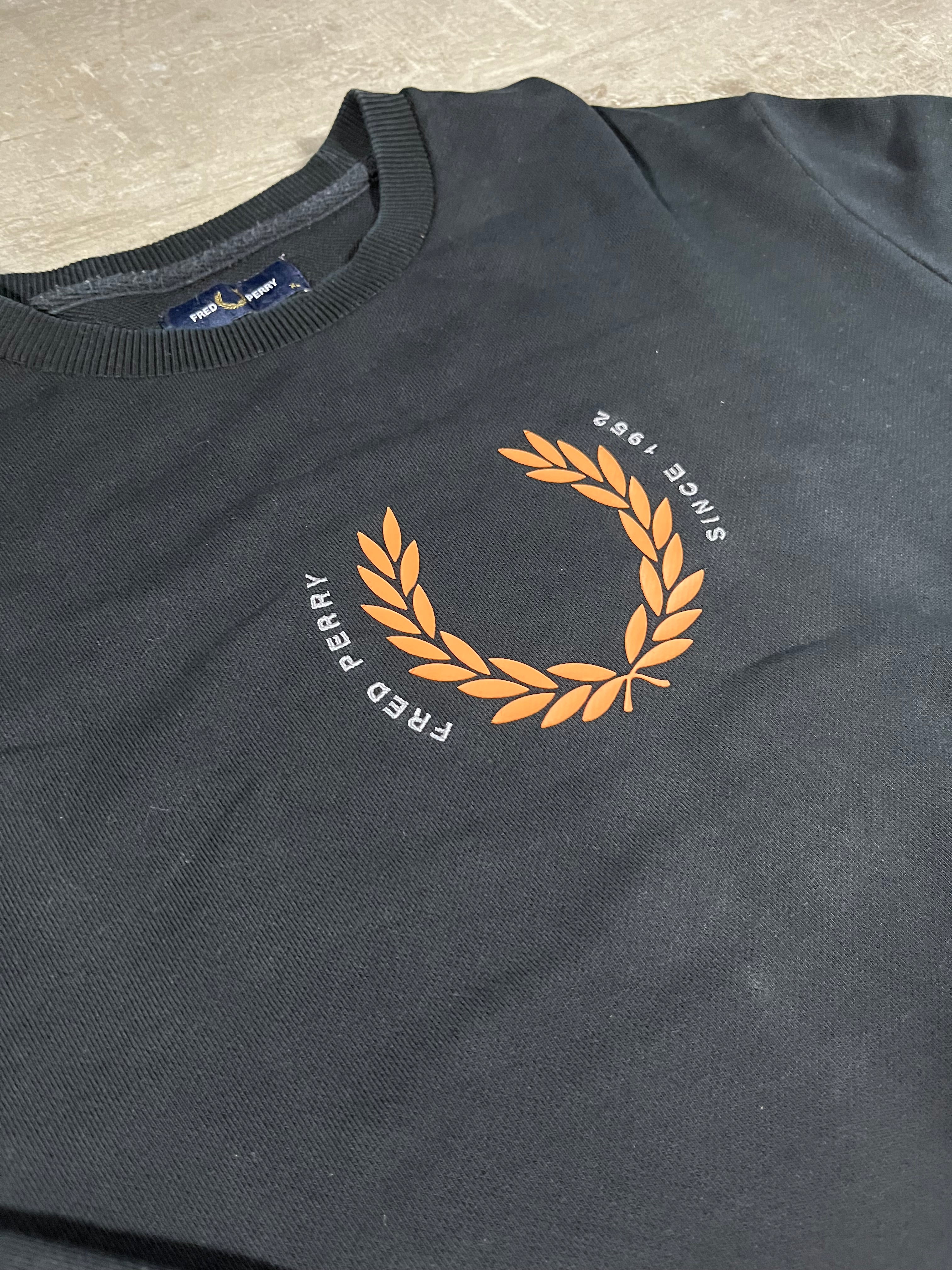 Fred Perry Sweater Schwarz XL