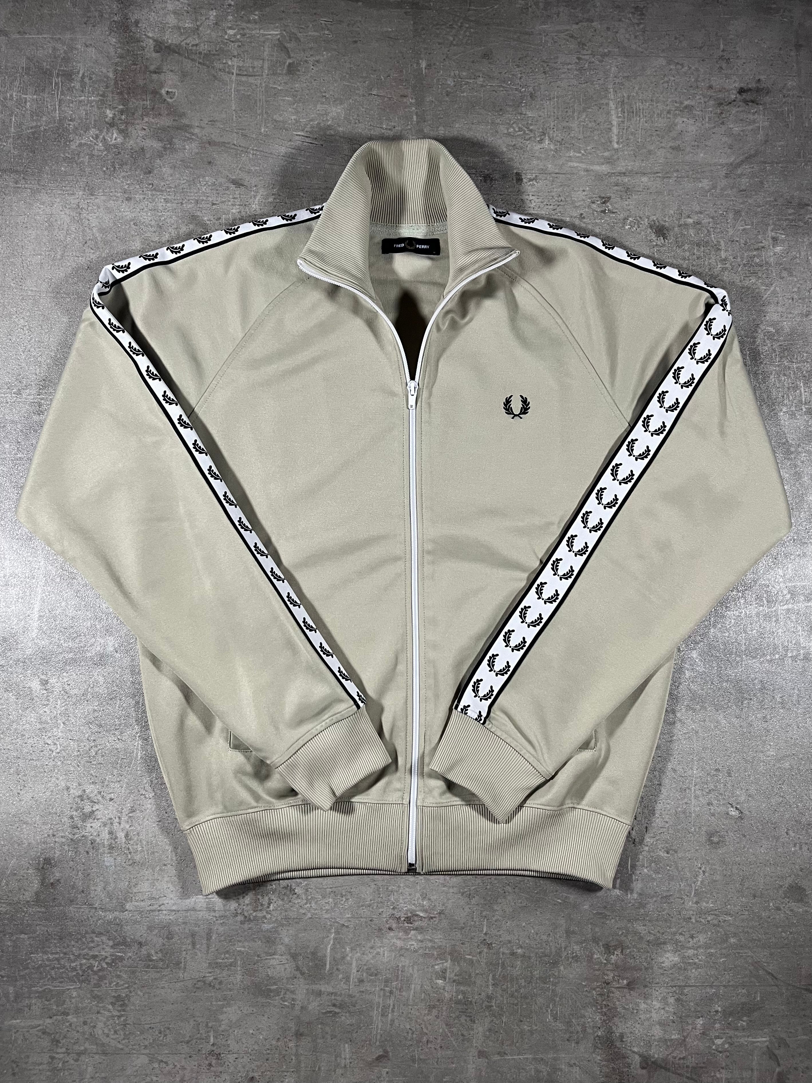 Fred Perry Trainingsjacke Taped Graugrün M
