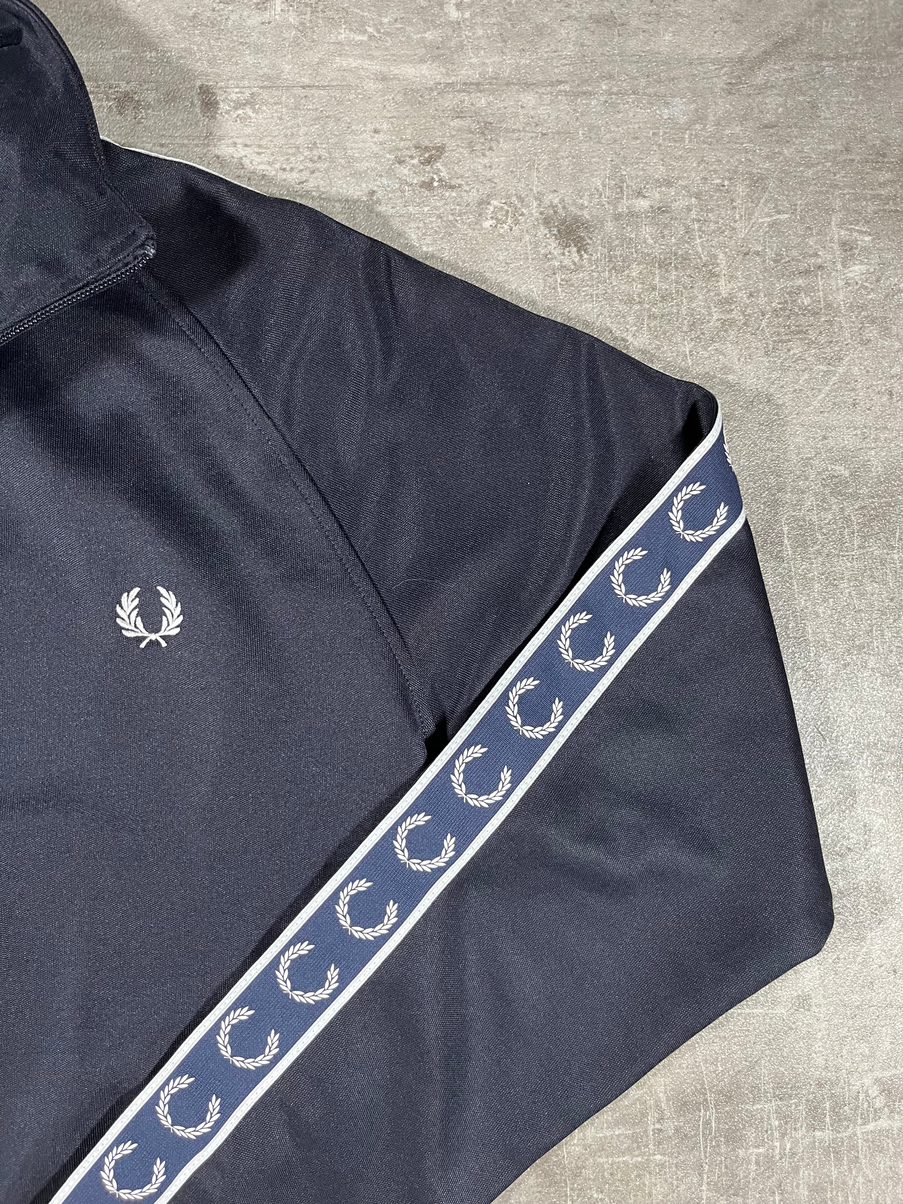 Fred Perry Trainingsjacke Taped Schwarz S