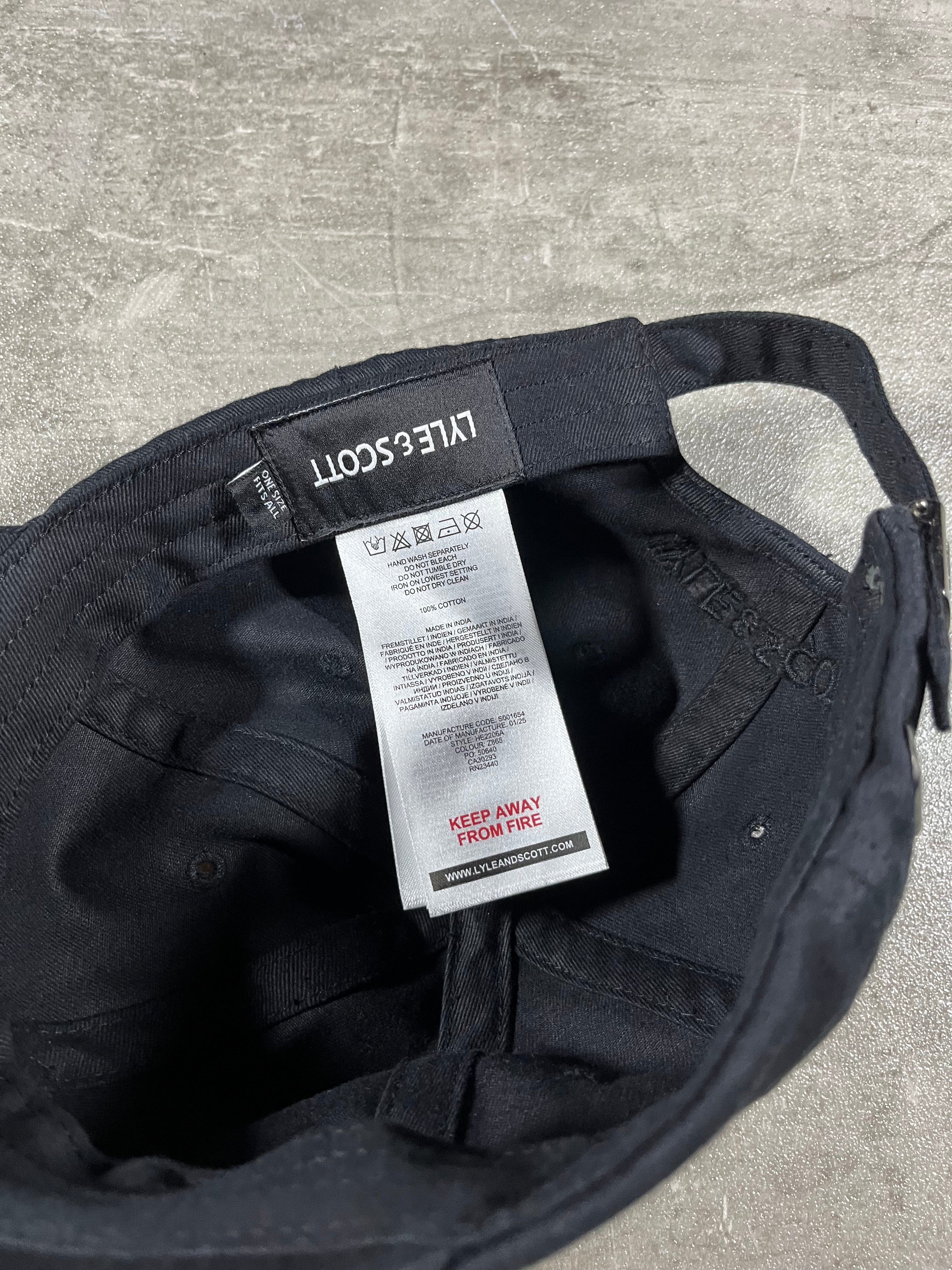 Lyle & Scott Cap Schwarz