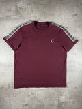 Fred Perry T-shirt Taped Bordeaux XL