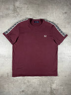 Fred Perry T-shirt Taped Bordeaux XL