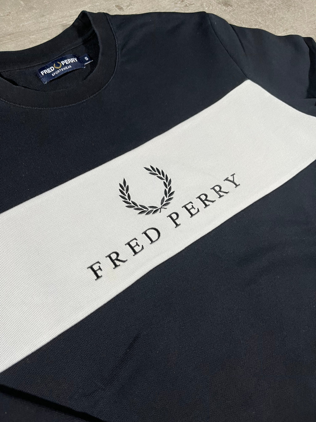 Fred Perry Sweater Schwarz S