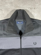 Fred Perry Trainingsjacke Schwarz/Grau XL