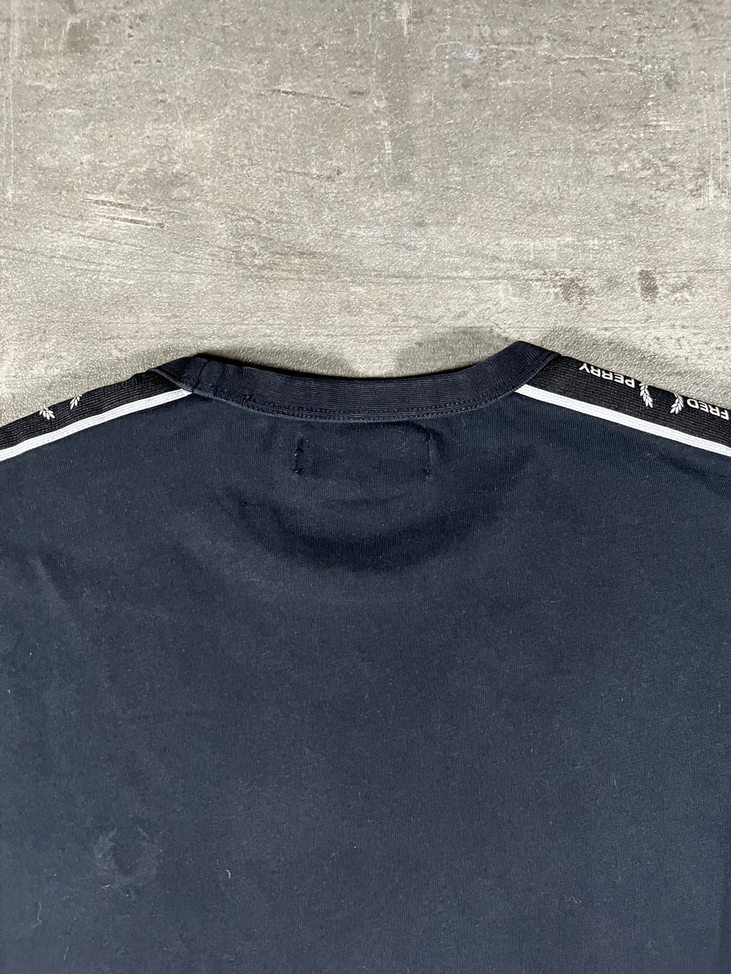 Fred Perry Langarmshirt Taped Schwarz S