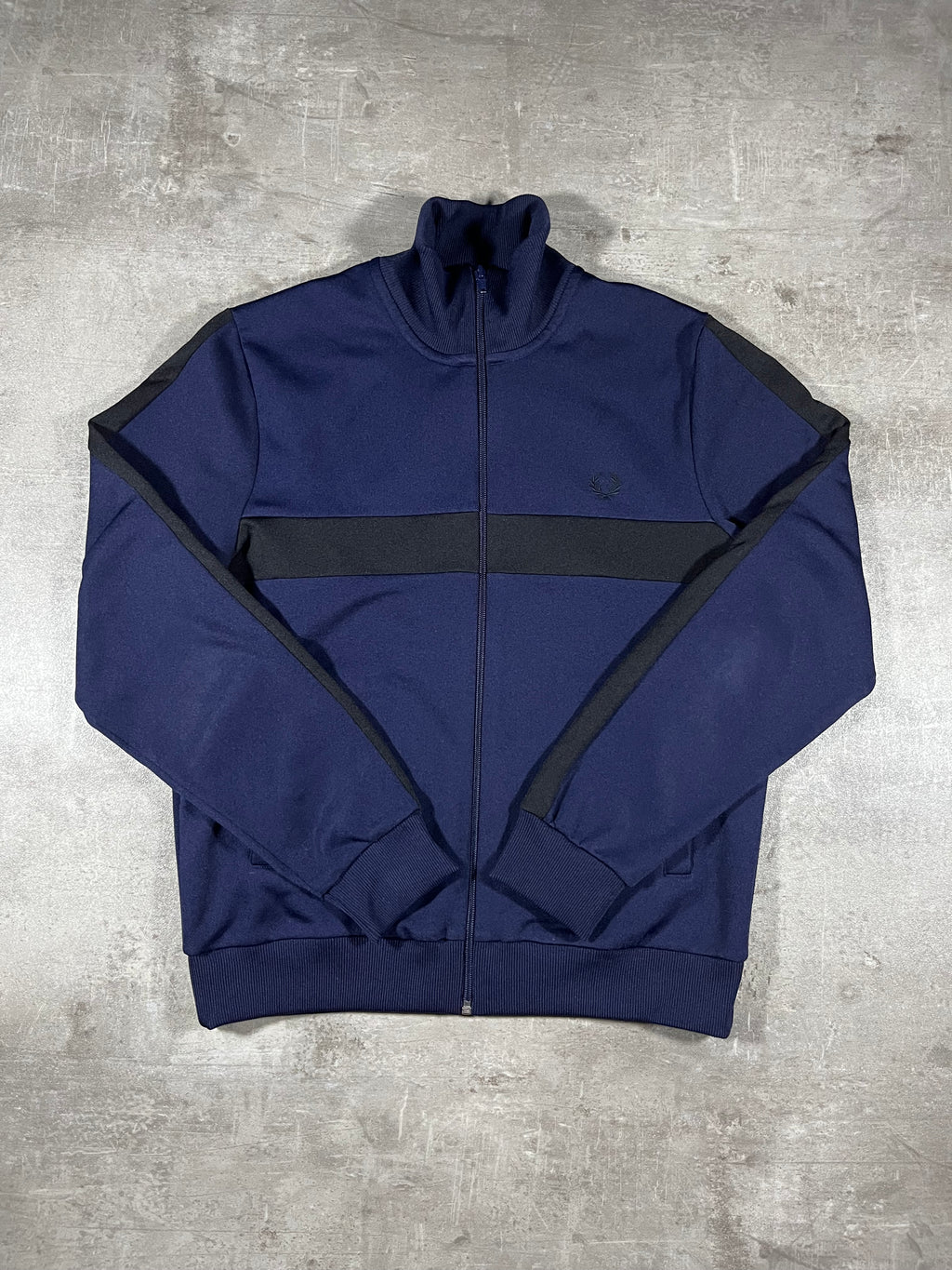 Fred Perry Trainingsjacke Dunkelblau/ Schwarz M