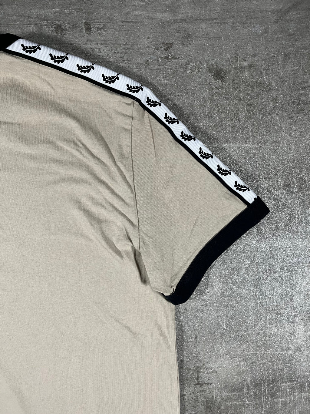 Fred Perry T-shirt Taped Beige S