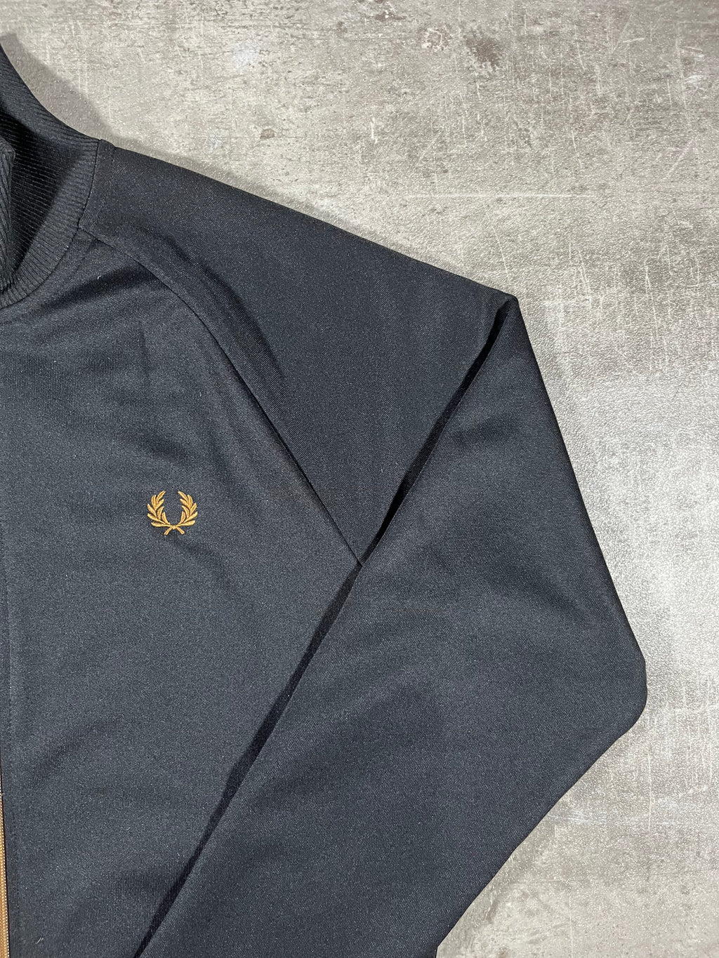 Fred Perry Trainingsjacke Schwarz/ Gold S