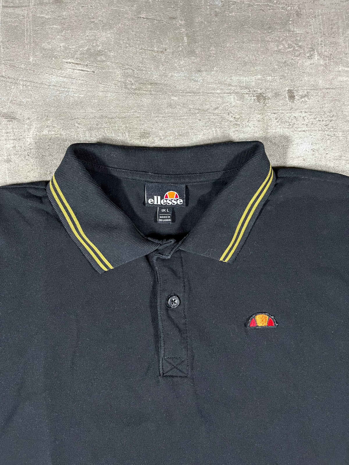 ellesse Poloshirt Schwarz L