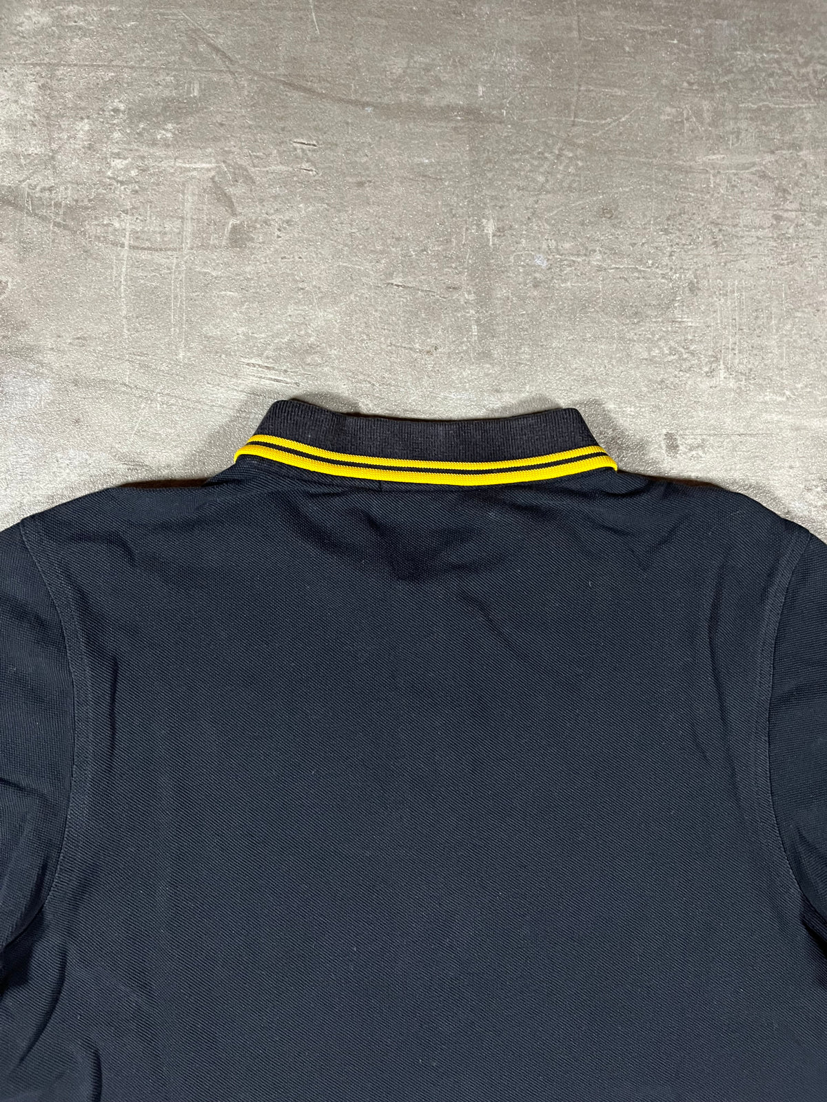 Fred Perry Poloshirt Schwarz/ Gelb M