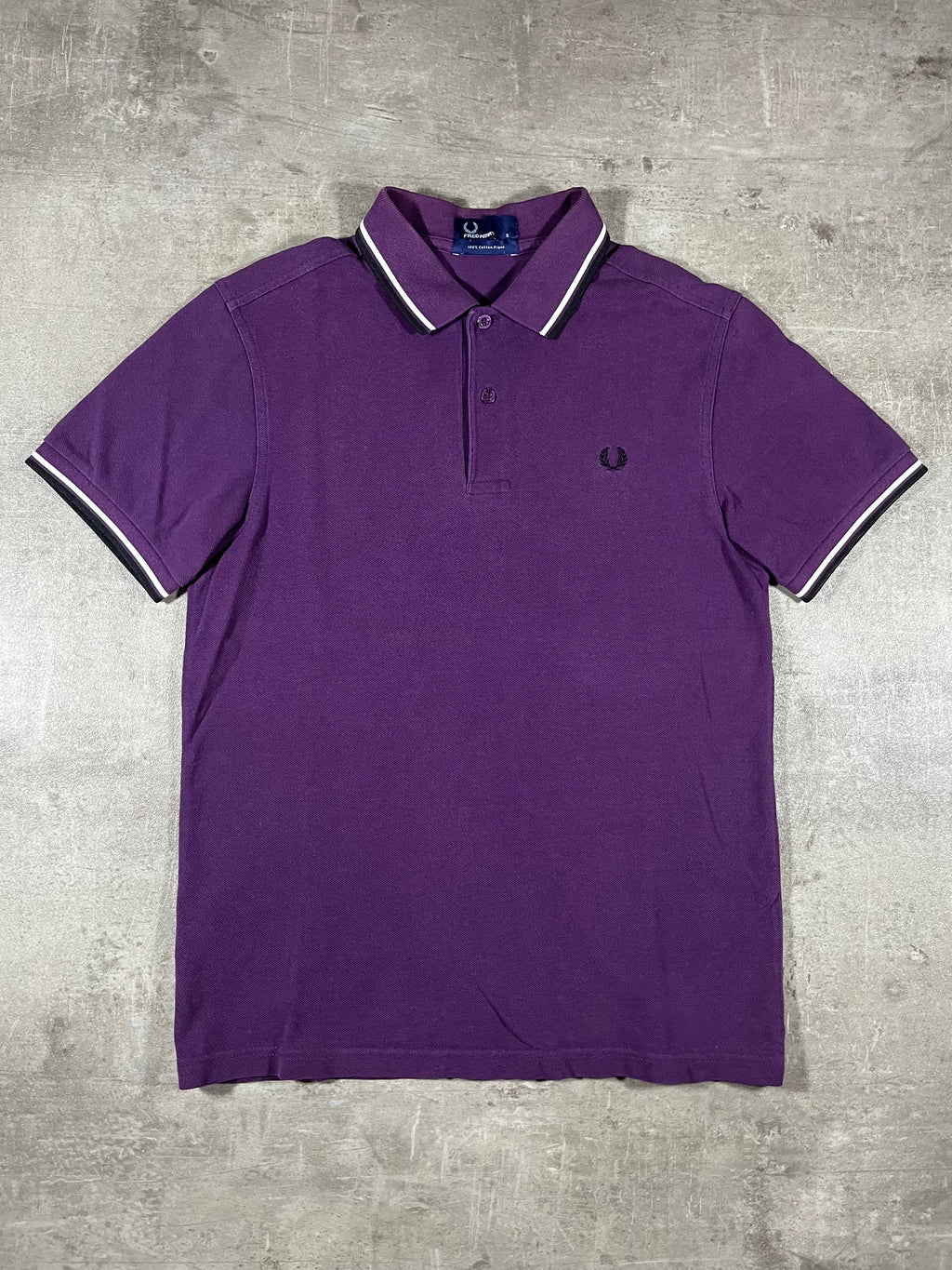 Fred Perry Poloshirt Lila S