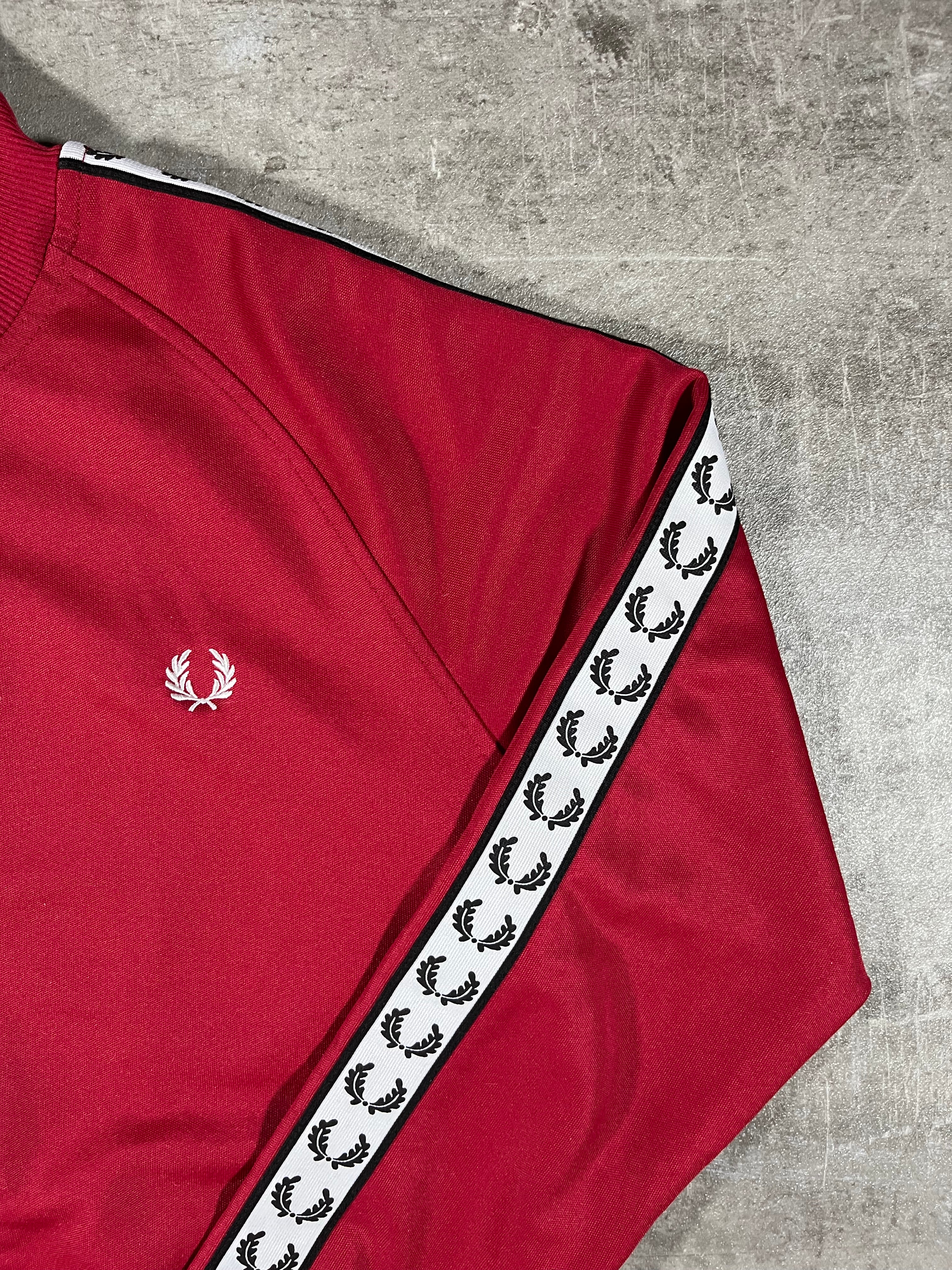Fred Perry Trainingsjacke Rot M