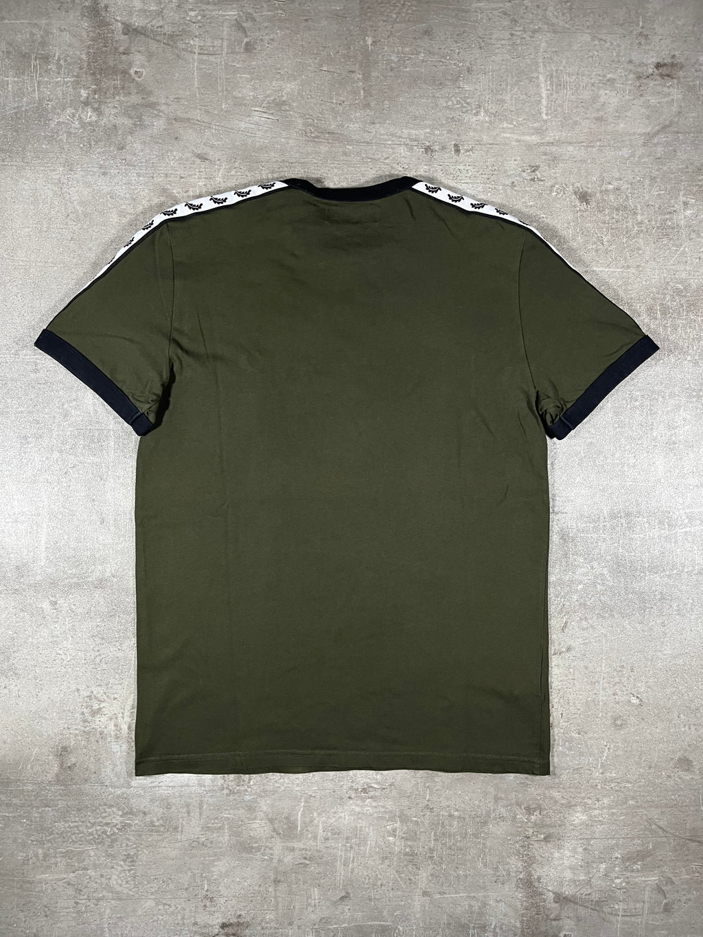 Fred Perry T-shirt Dunkelgrün Taped S