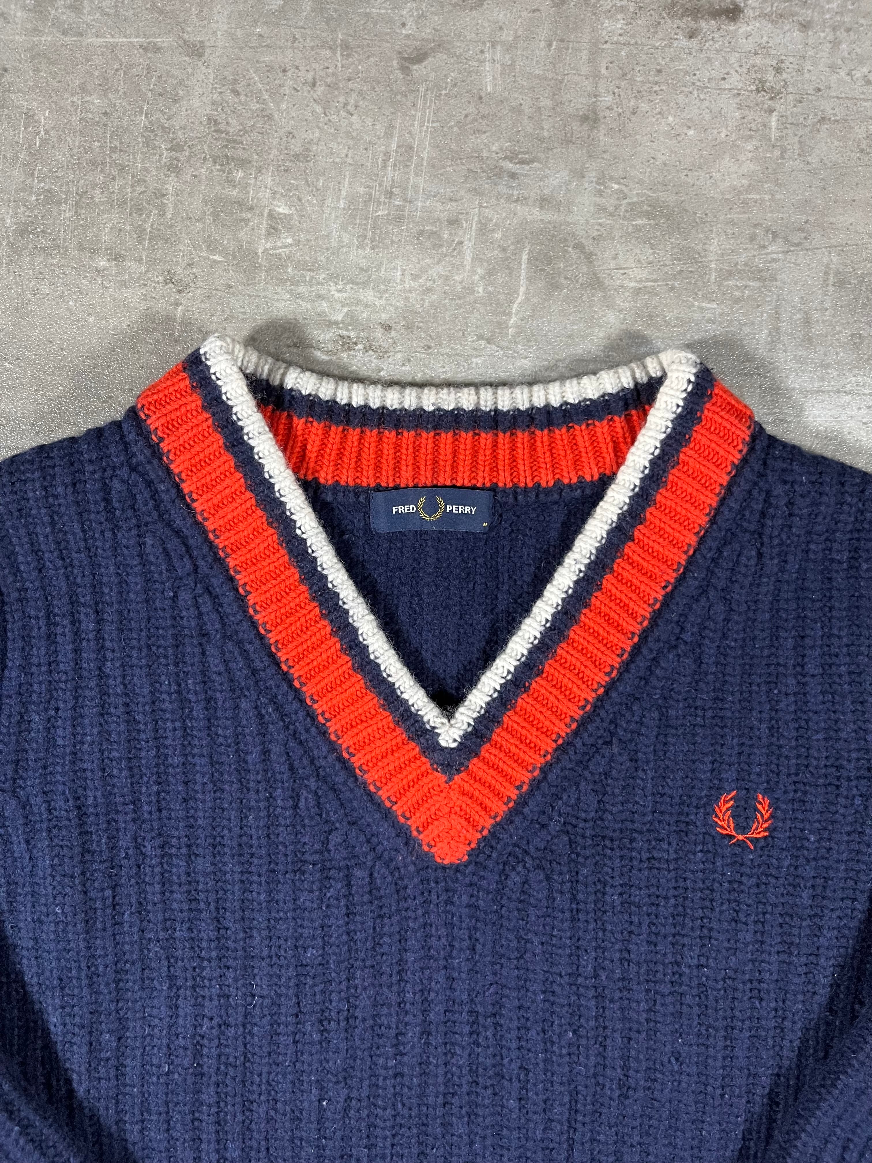 Fred Perry Strickpullover Navy M Damen