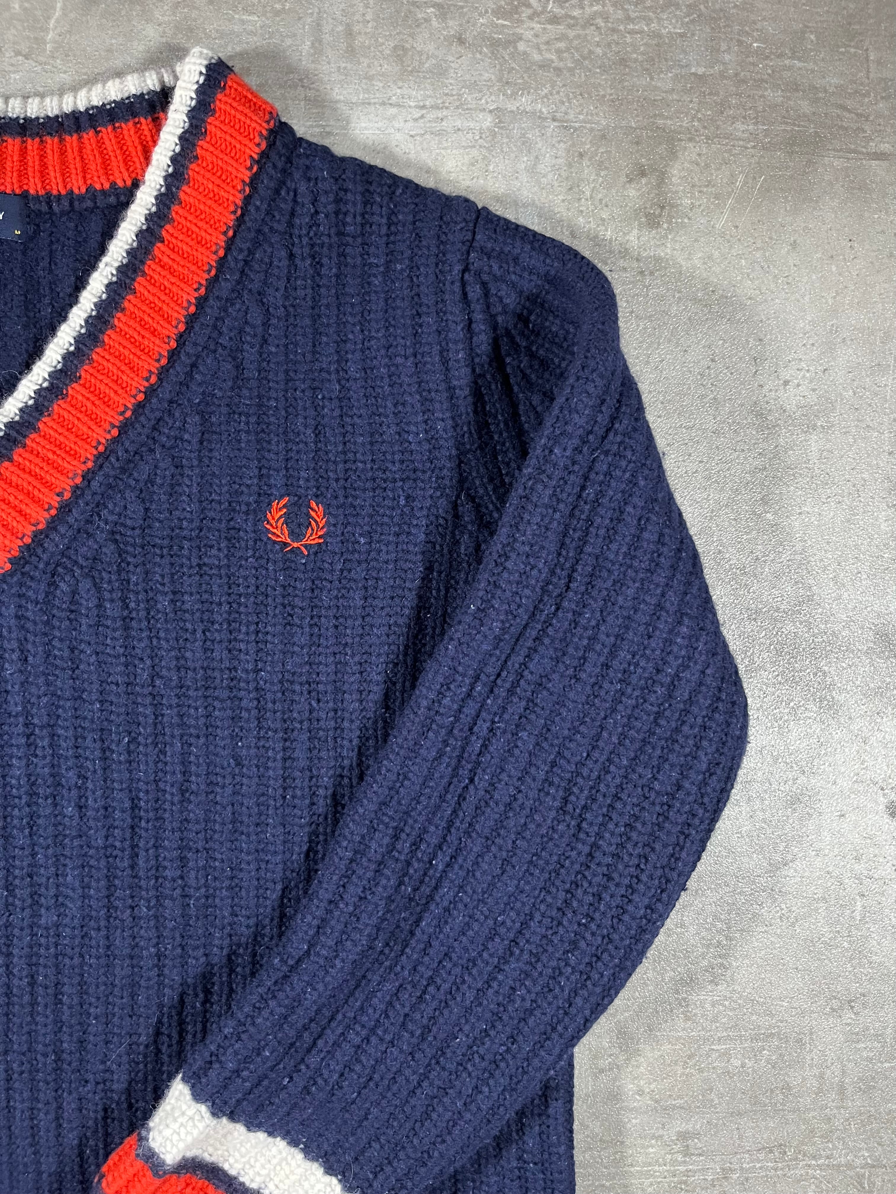 Fred Perry Strickpullover Navy M Damen