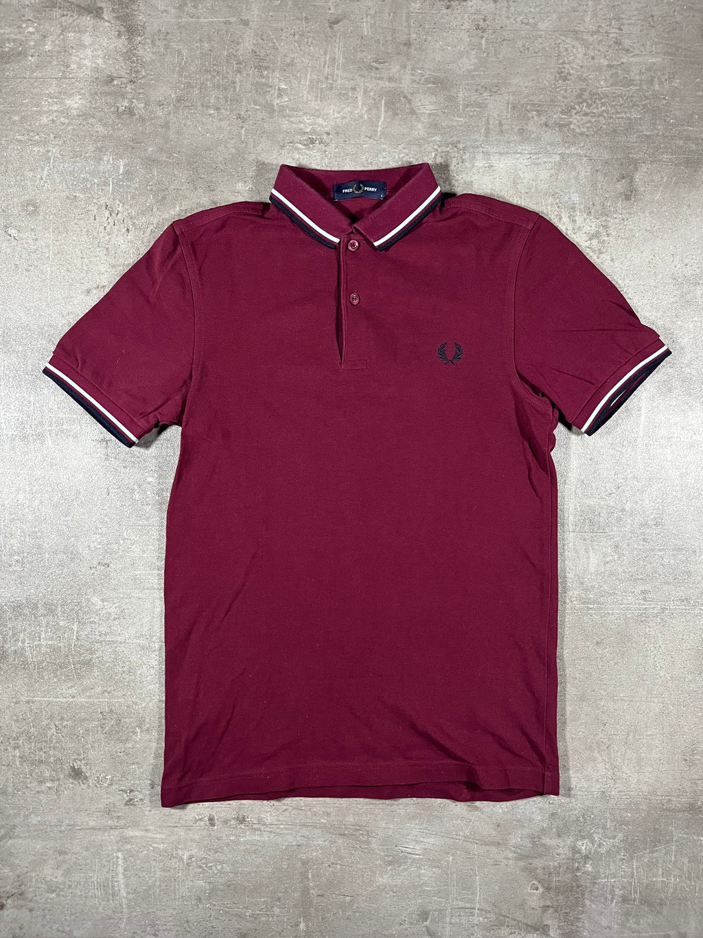 Fred Perry Poloshirt Bordeaux S