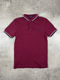 Fred Perry Poloshirt Bordeaux S