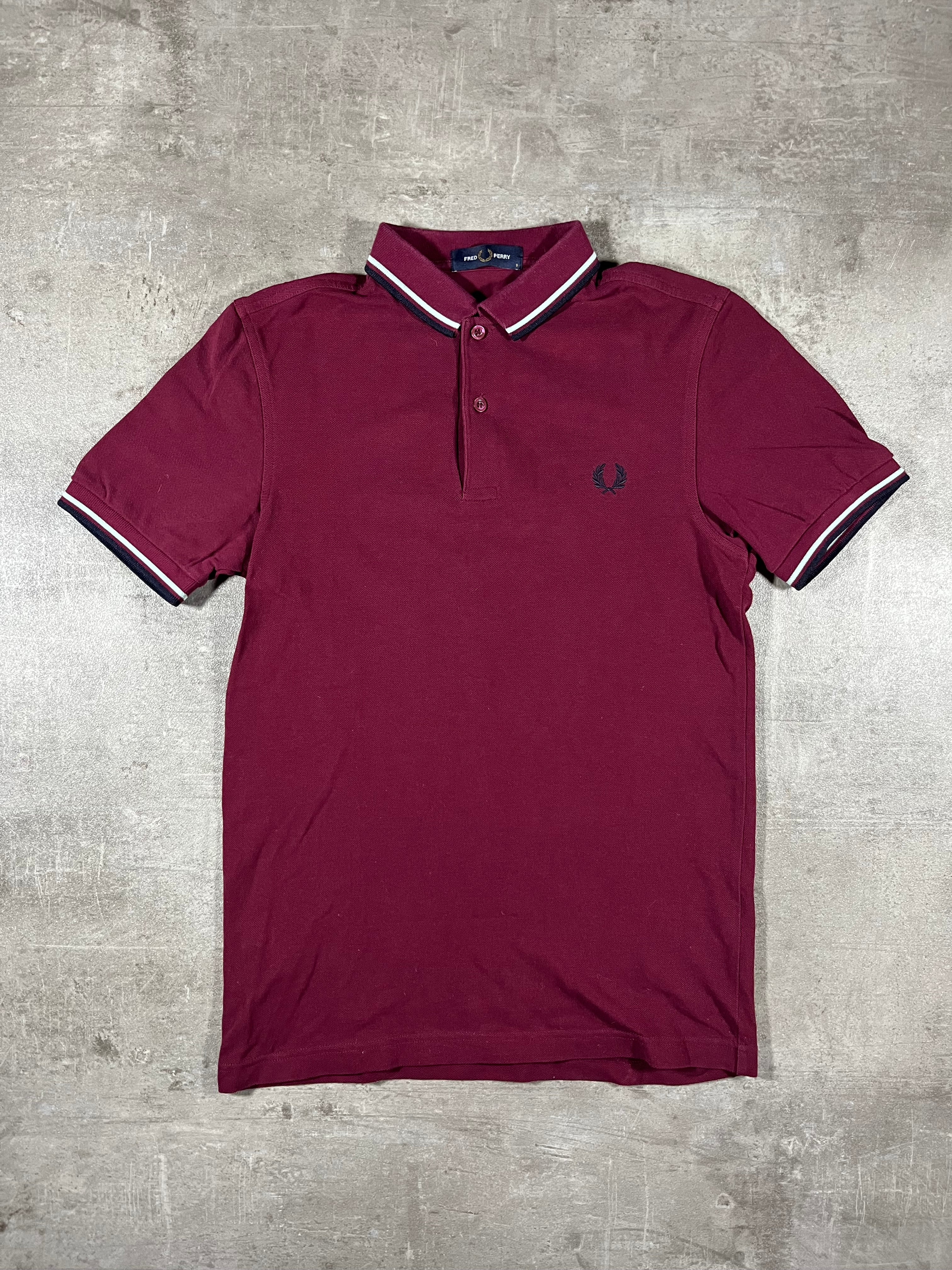 Fred Perry Poloshirt Bordeaux S
