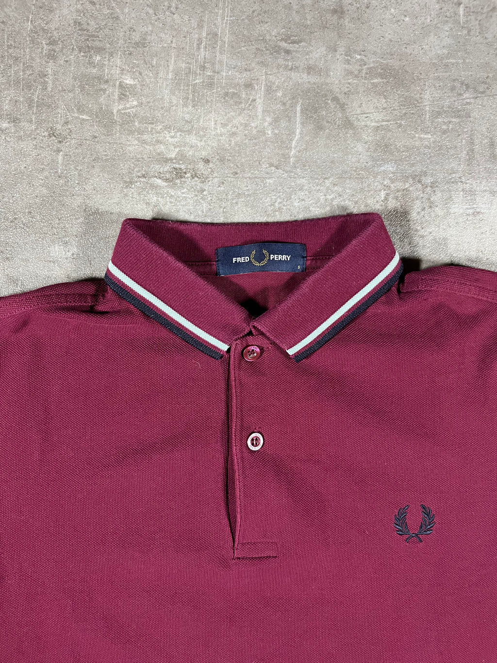 Fred Perry Poloshirt Bordeaux S