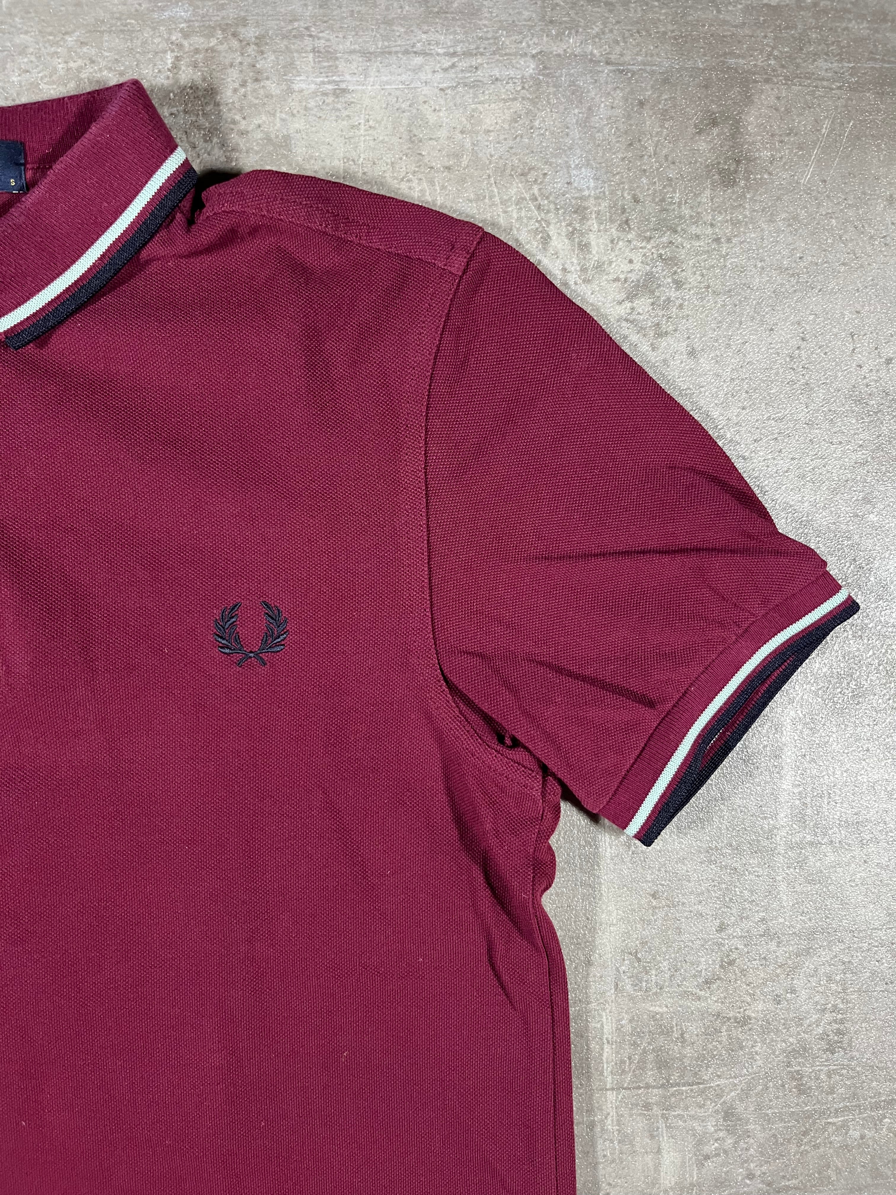 Fred Perry Poloshirt Bordeaux S